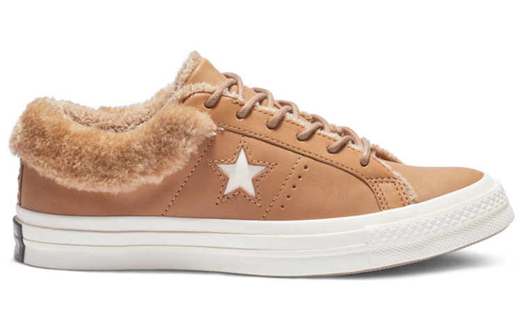 Женские кеды Converse One Star (коричневый) — фото 2