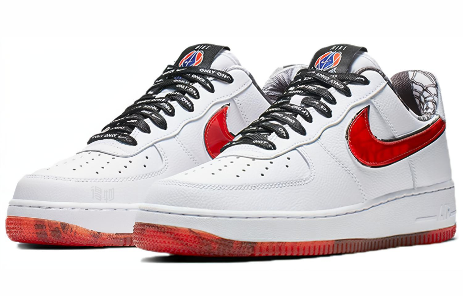 Кроссовки Nike Air Force 1 07 LV8 HBL (бело-красные) — фото 3