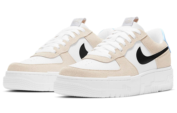 Женские кеды Nike Air Force 1 Pixel (бежево-синие) — фото 3