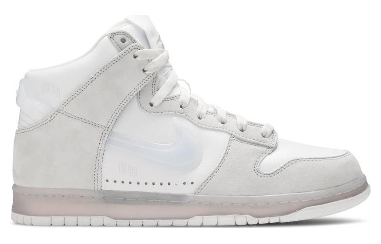 Кеды Nike x Slam Jam Dunk High (серо-белые) — фото 2