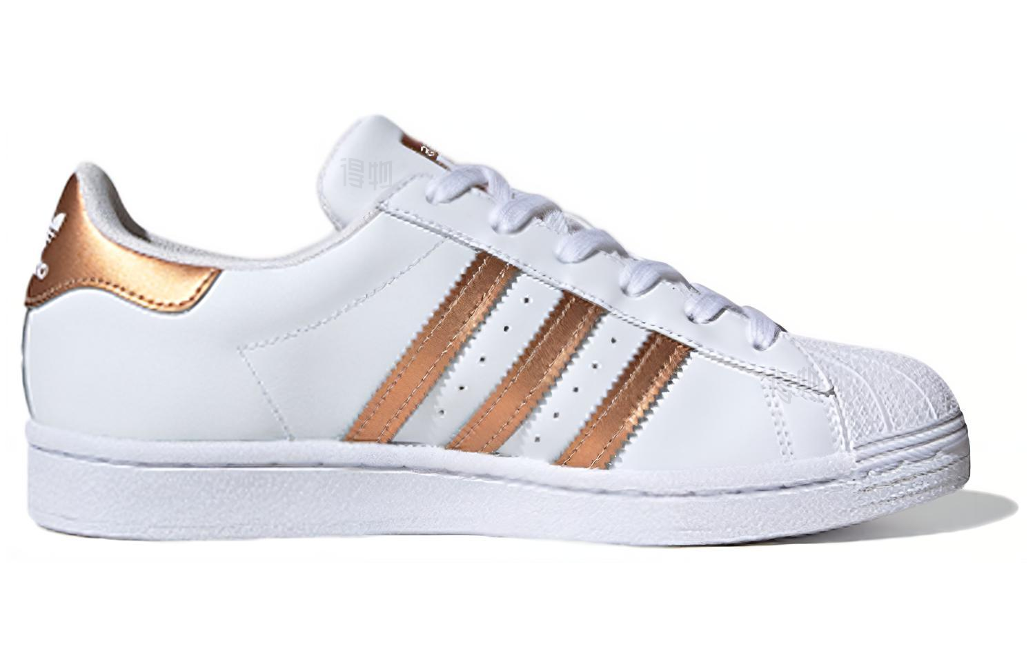 Женские кроссовки adidas originals SUPERSTAR (белыйзолотой) — фото 2