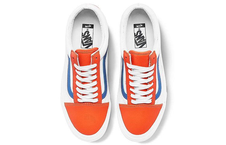 Кеды Vans Old Skool Vlt Lx (бело-оранжевые) — фото 3