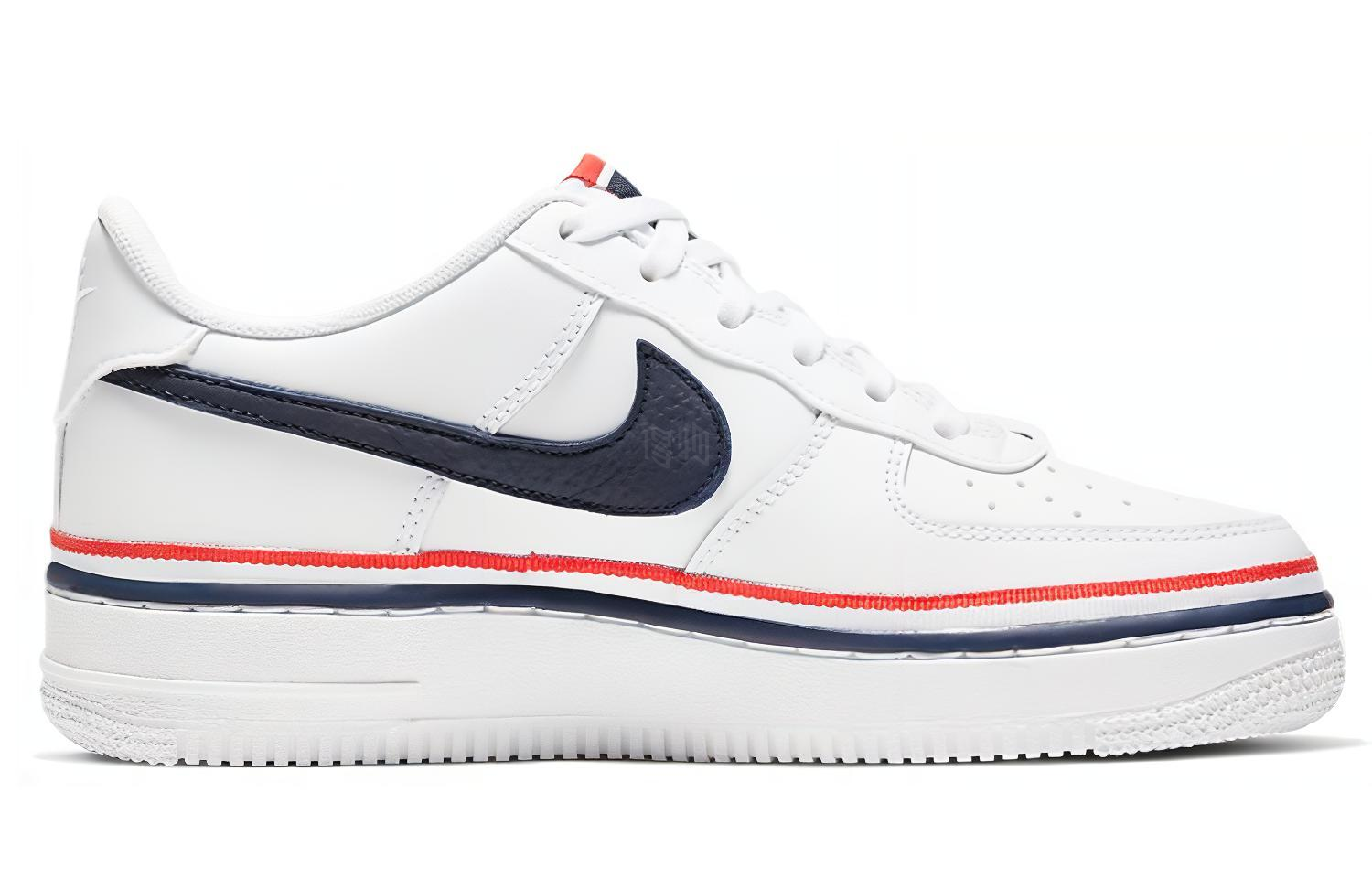 Женские кеды Nike Air Force 1 (белыйсинийкрасный) — фото 2