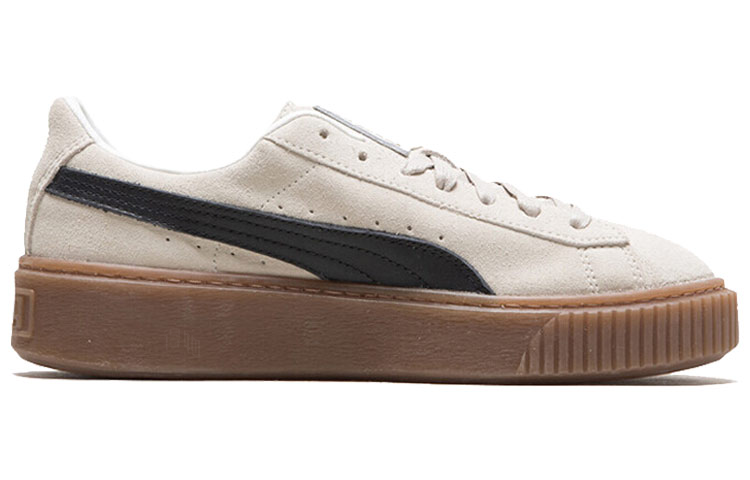Женские кеды PUMA x FENTY Suede Platform (микробелые) — фото 2