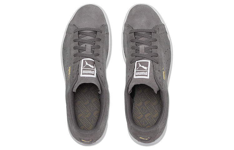 Кеды PUMA Court Star Suede (серо-белые) — Серыйбелый — фото 4
