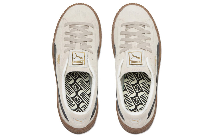 Женские кеды PUMA x FENTY Suede Platform (микробелые) — фото 4