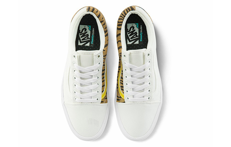 Кеды Vans Old Skool (белые с леопардовым) — фото 4