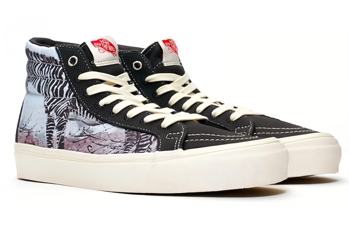 Высокие кеды Vans SK8 LX (черно-белые) — Чёрный / белый — фото 3