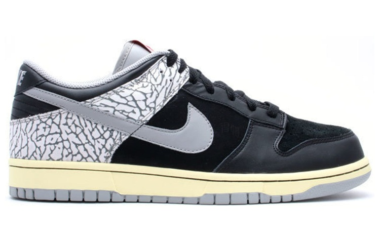 Мужские кроссовки Nike Dunk J-Pack Black Cement (черно-серые) — 黑/中度灰/中性灰 — фото 2