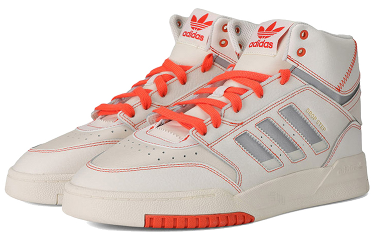 Кеды adidas originals Drop Step (бело-оранжево-серые) — фото 3