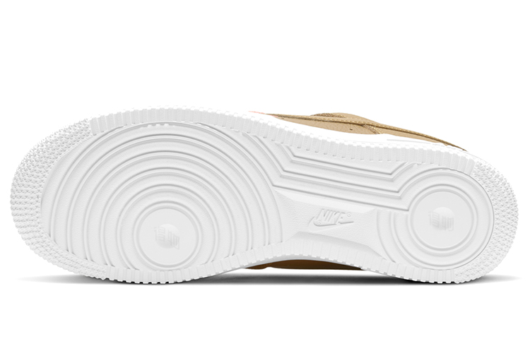Женские кроссовки Nike Air Force 1 (коричневый / синий / розовый) — фото 5