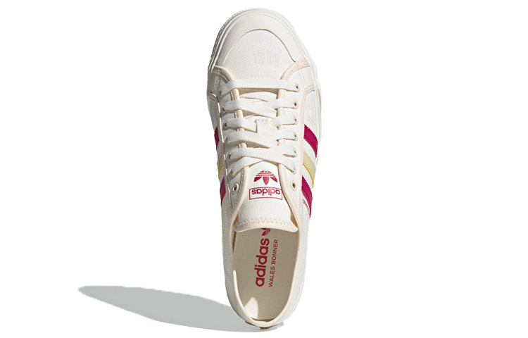 Кеды Wales Bonner x adidas originals NIZZA Low (бежево-красные) — фото 5