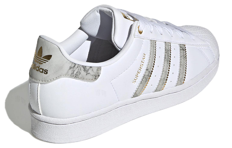 Женские кеды adidas originals SUPERSTAR (бело-серые) — фото 4
