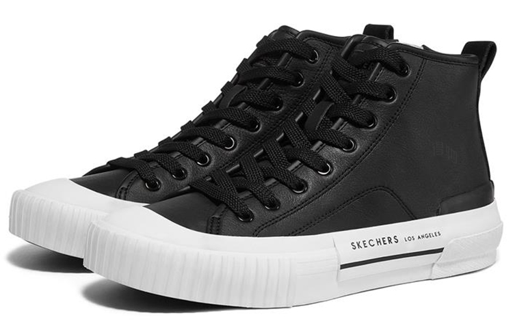 Женские кеды Skechers New Moon (черно-белый) — Чёрный / белый — фото 3