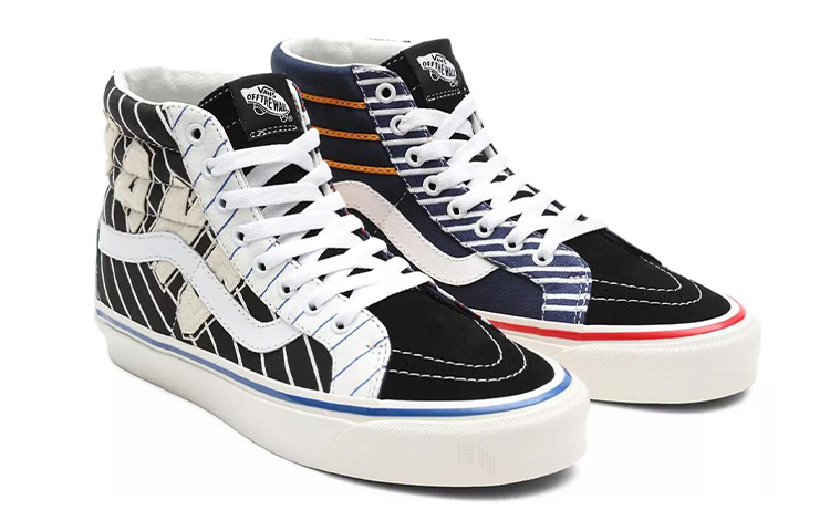 Кеды Vans SK8 (черный / белый / крсный) — Чёрный / белый / красный — фото 3