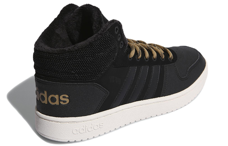 Кроссовки adidas neo Hoops 2.0 Mid (черный) — Чёрный — фото 3