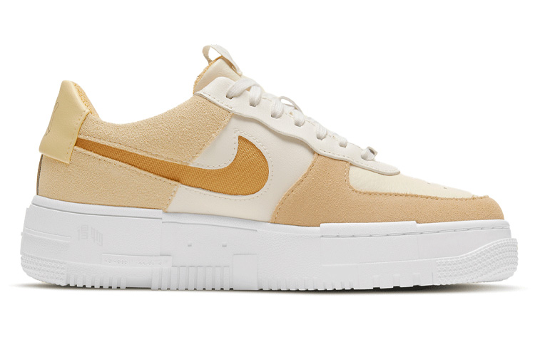 Женские кроссовки Nike Air Force 1 Pixel (желтый / белый) — Жёлтый / белый — фото 2