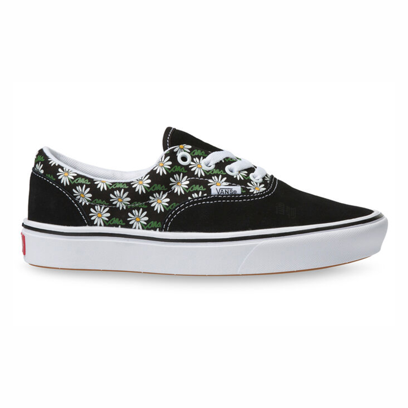 Кеды Vans Era Scribble Flower Comfycush (черно-белые) — фото 2