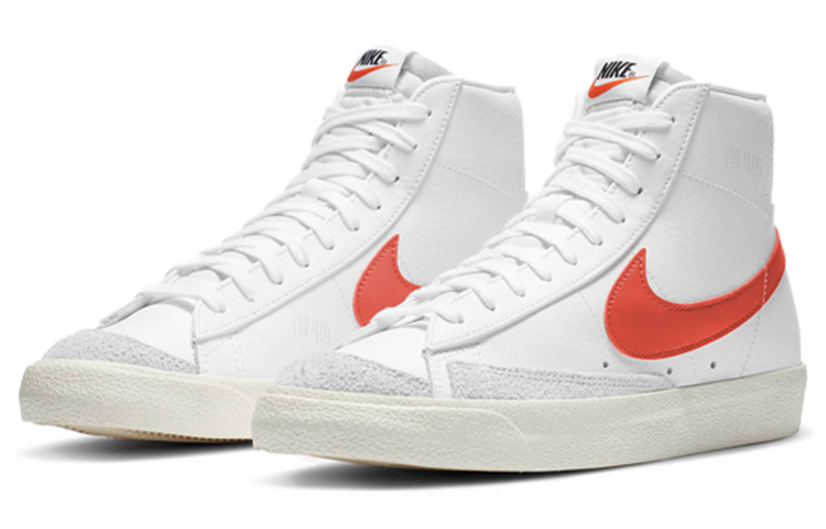 Мужские кеды Nike Blazer 77 Vintage (бело-оранжевый) — фото 3