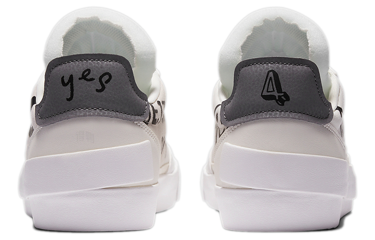 Кеды Nike Drop-Type QS (бело-черные) — фото 5
