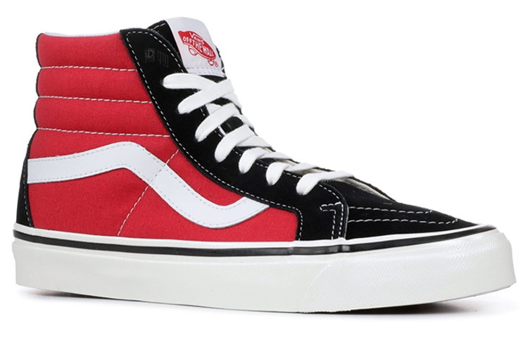 Кеды Vans SK8 38 DX Anaheim (красно-черные) — Красный / чёрный — фото 2