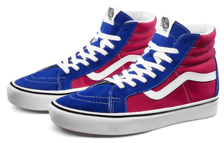 Кеды Vans SK8 Reissue (красно-синие) — Красный / синий — фото 2