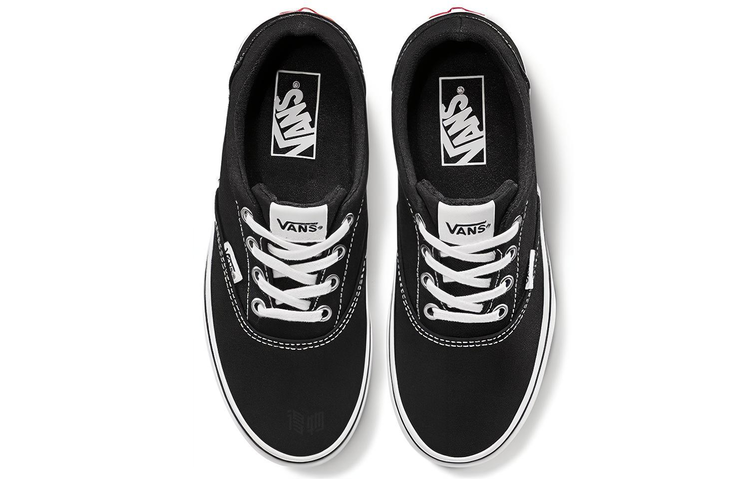 Женские кеды Vans Authentic (черно-белые) — фото 2