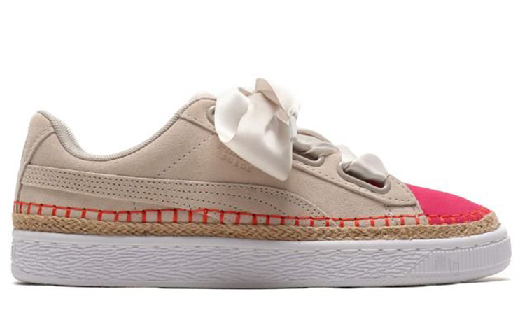 Женские кеды PUMA Suede Heart Sneakerdrille (розовые) — фото 2