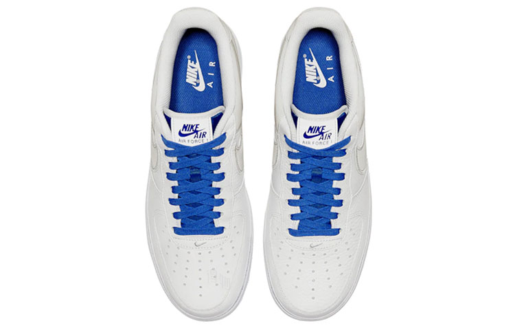 Унисекс кеды Nike Air Force 1 07 More Than QS (бело-синие) — Белый / синий — фото 3