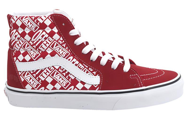 Кеды Vans SK8 (красно-белые) — фото 2