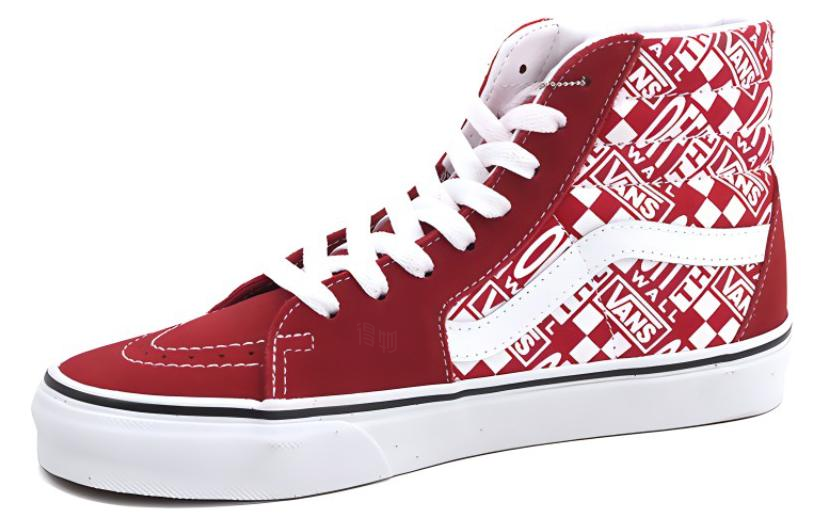 Кеды Vans SK8 (красно-белые) — фото 3