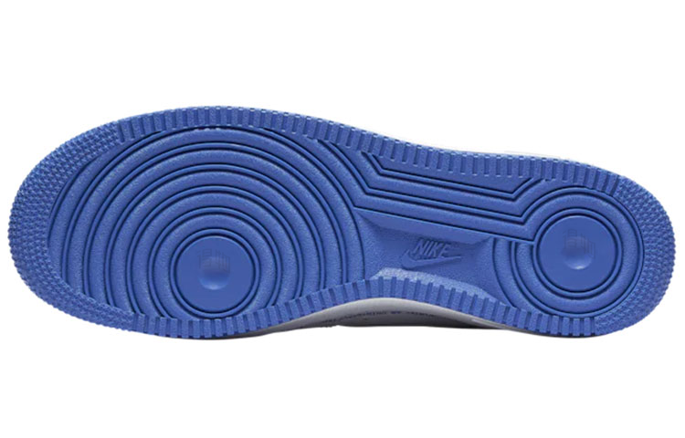Унисекс кеды Nike Air Force 1 07 More Than QS (бело-синие) — Белый / синий — фото 5