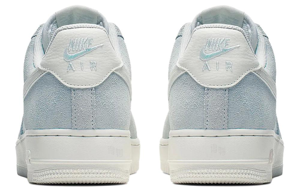 Кроссовки Nike Air Force 1 (светло-голубые) — Светло-синий / серый / белый — фото 4