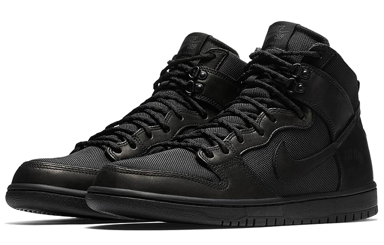 Кроссовки Nike Dunk SB Bota (черные) — Чёрный — фото 2