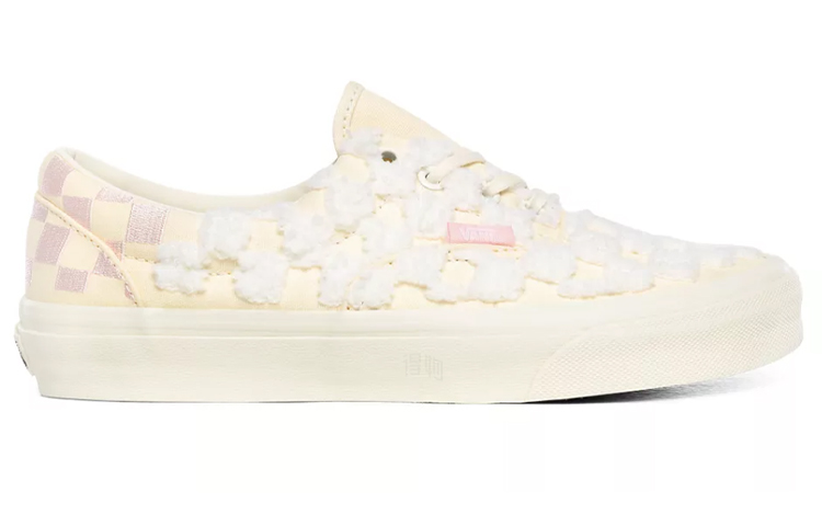 Кеды Vans Era Chenille Check (бело-фиолетовые) — фото 2