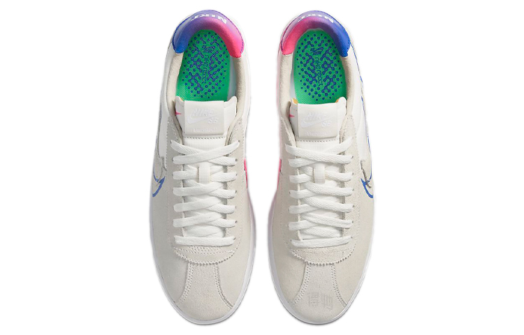 Мужские кеды Nike SB Bruin SB React T (бело-розовые) — фото 4