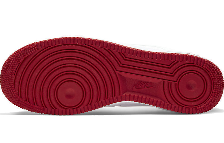 Мужские кроссовки Nike Air Force 1 (бело-красные) — фото 4