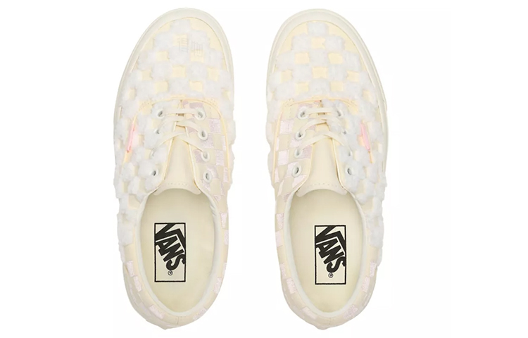 Кеды Vans Era Chenille Check (бело-фиолетовые) — фото 4