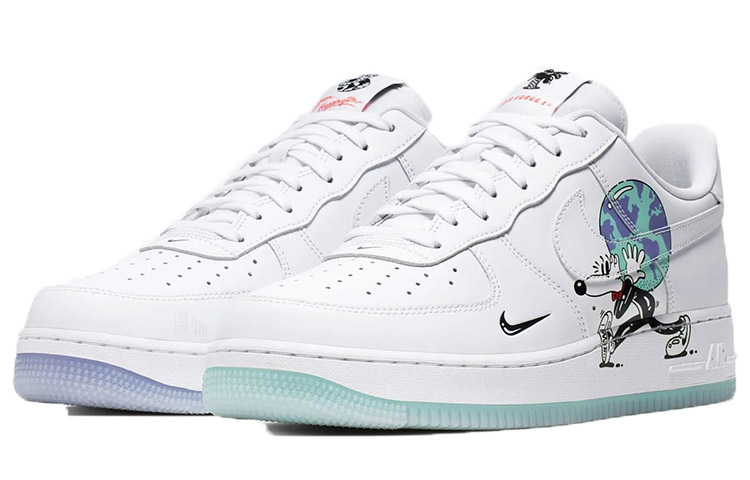 Кроссовки Nike Air Force 1 Flylearher Earth Day Collection OG (белые) — Белый — фото 3