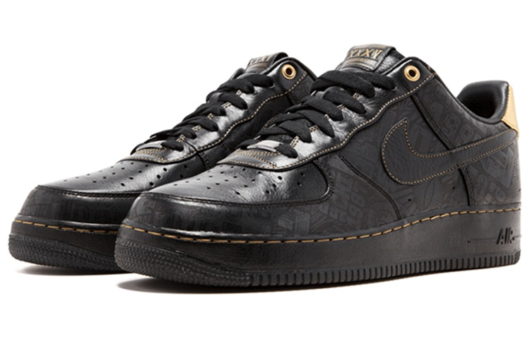 Мужские кеды Nike Air Force 1 (черные) — фото 3
