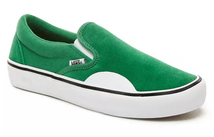 Кеды Vans slip-on (зелено-белые) — фото 3