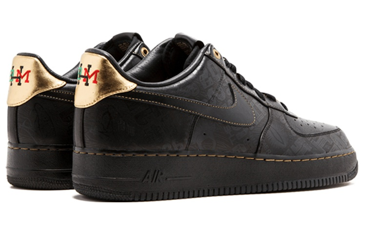 Мужские кеды Nike Air Force 1 (черные) — фото 4