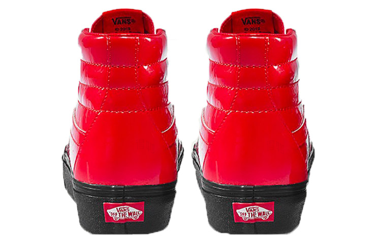 Кеды Vans SK8 UA Platform 2.0 x David Bowie (красные) — Красный — фото 4