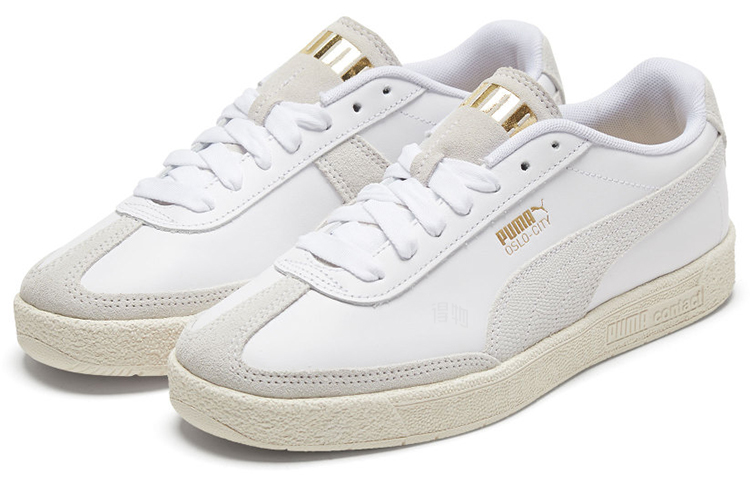 Женские кеды PUMA OSLO-CITY Woven (бело-серые) — Белый / серый — фото 3