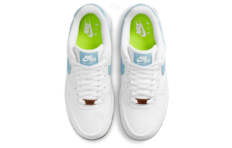 Женские кроссовки Nike Air Force 1 '07 SE "Indigo" (бело-синий) — Белый / синий — фото 4