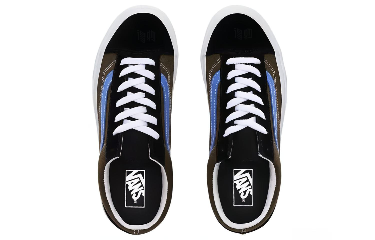 Кеды Vans Style 36 (коричнево-синие) — фото 4