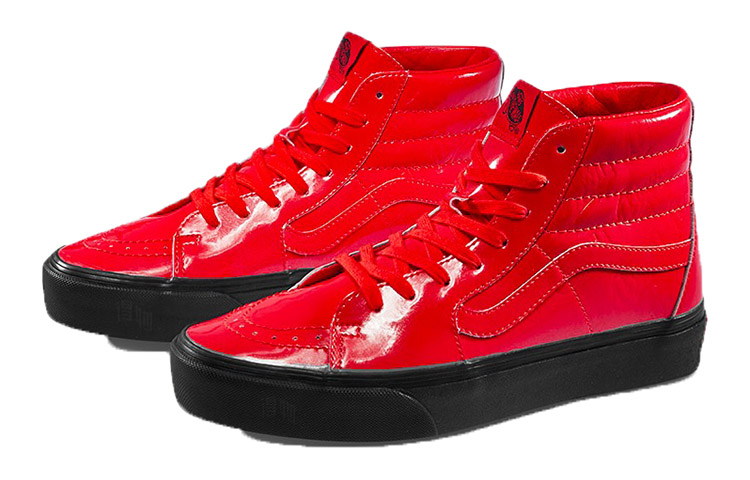 Кеды Vans SK8 UA Platform 2.0 x David Bowie (красные) — Красный — фото 3