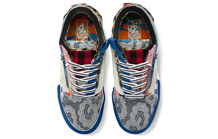 Кеды Vans Old Skool Cap (синие) — 蓝/彩 — фото 3
