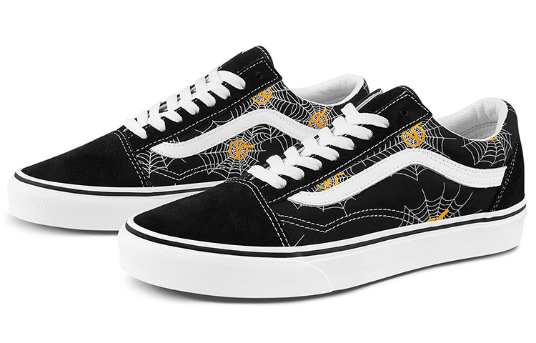 Кеды Vans Old Skool (черно-бело-желтые) — фото 2