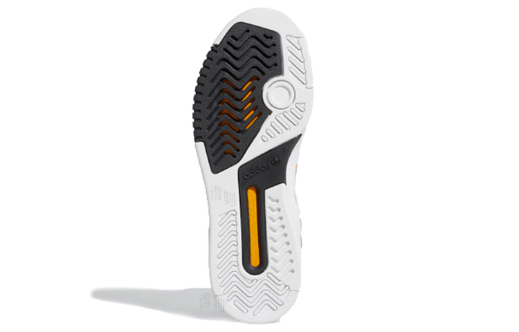 Женские кеды adidas originals Drop Step (бело-черно-желтые) — фото 5